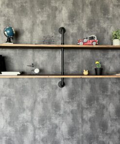 HDDFER Floating Shelves Wall Bookshelf Industrial Pipe Shelving Shelves Real Wood Planks 70 inch Rustic Wall Shelves Hanging Bookshelves Farmhouse Kitchen Bar Shelving