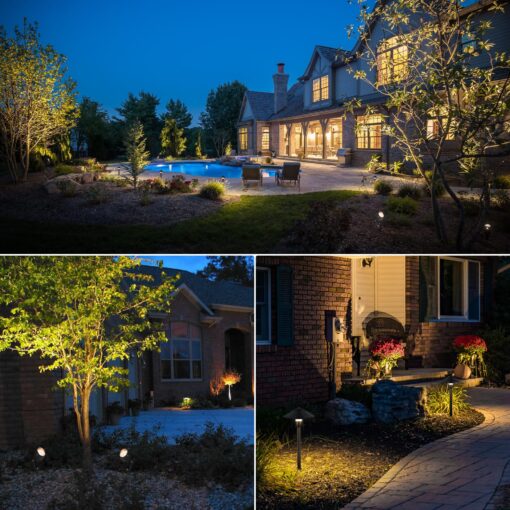 SUNVIE LED Landscape Lights Low Voltage Pathway Lights 12V Landscape Lighting Kit Aluminum Low Voltage Landscape Pathway Lights with Stake Waterproof for Walkway Yard Garden, 12 Pack with Connectors - Image 4