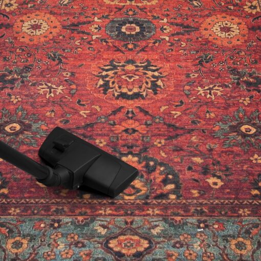 Keen Home Design 8x10 Rug - Machine Washable Area Rug with Non-Slip Backing, Ideal for Living Room, Dining Room, Bedroom - Vintage, Easy Clean, Durable, Low Pile Rug - (8' x 10') - Image 3