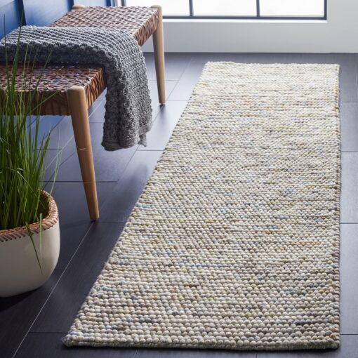 SAFAVIEH Natura Collection Runner Rug - 2'3" x 8', Ivory & Multi, Handmade Farmhouse Wool, Ideal for High Traffic Areas in Living Room, Bedroom (NAT620D)