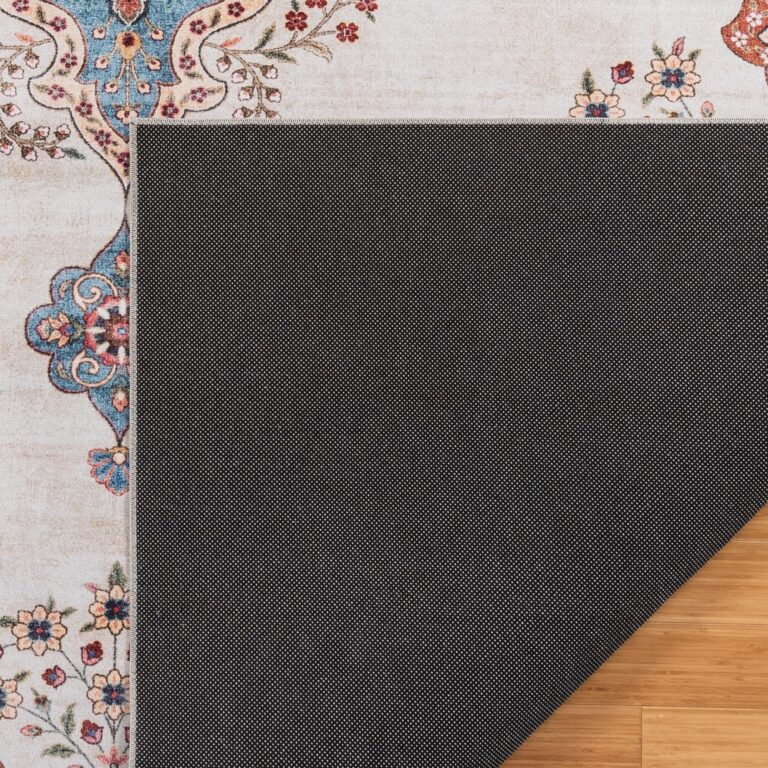Gertmenian Indoor Boho Area Rug - 9x13 Extra Large, Non Slip, Super Strong, Ideal for High Traffic Areas in Bedroom, Living Room, Kitchen - Dainty Medallion, Multi, 24528 - Image 3