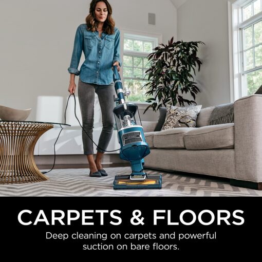 Shark Upright Vacuum, Navigator Lift-Away with Self-Cleaning Brushroll, HEPA Filter, Swivel Steering, Upholstery Tool & Pet Crevice Tool, Perfect for Pets & Multi-Surface, Teal, ZU503AMZ - Image 8