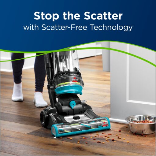 Bissell 2254 CleanView Swivel Rewind Pet Upright Bagless Vacuum, Automatic Cord Rewind, Swivel Steering, Powerful Pet Hair Pickup, Specialized Pet Tools, Large Capacity Dirt Tank, Teal - Image 4