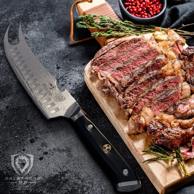 Dalstrong Pitmaster BBQ & Meat Knife - 8 inch - Shogun Series ELITE - Forked Tip & Bottle Opener - Japanese AUS-10V Super Steel Kitchen Knife - G10 Handle - Razor Sharp - w/Sheath - Image 2