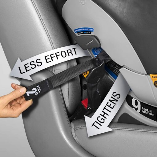 Chicco NextFit Zip Convertible Car Seat, Rear-Facing Seat for Infants 5-40 lbs., Forward-Facing Toddler Car Seat 25-65 lbs., Baby Travel Gear | Carbon/Black/Grey - Image 10