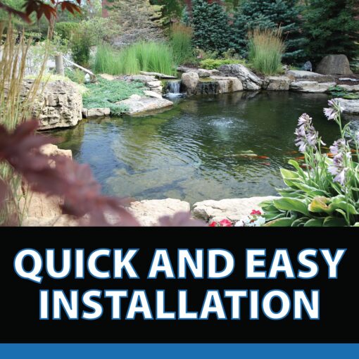 CrystalClear KoiAir Mini, Complete Pond Aeration Kit, Water Garden Oxygenation Bubbler System Adds Oxygen to Koi & Fish Ponds, Outdoor Diaphragm Compressor Pump, Air Line & Submersible Diffuser Stick - Image 2