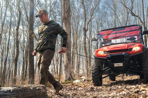 Stealth Winches UTV ATV 4500lb Winch, 12 Volt Electric Winch with 2 Wireless remotes and Synthetic Rope, Perfect for Towing Truck Boat Trailer Winch, Portable Winch 12v, Weatherproof, Mounting Plate - Image 3