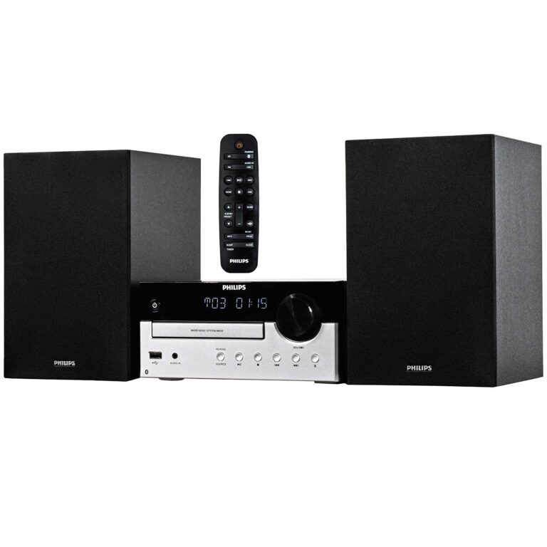 PHILIPS Bluetooth Stereo System for Home with CD Player, MP3, USB, Audio in, FM Radio, Bass Reflex Speaker, 60W, Remote Control Included - Image 8