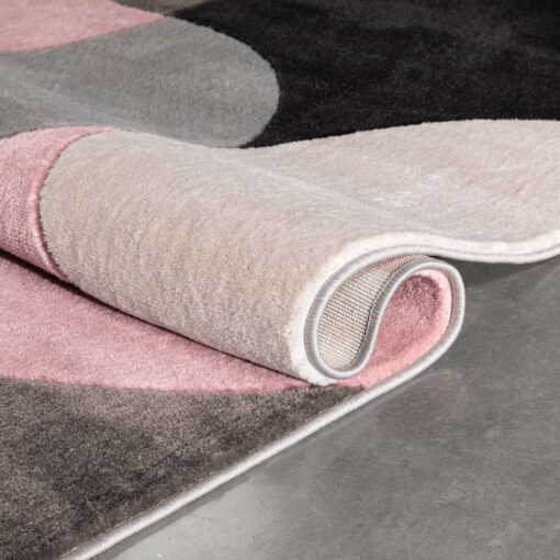 Well Woven Good Vibes Helena Blush Pink Modern Geometric Shapes 7 ft 10 in x 10 ft 6 in Texture Area Rug - Image 2