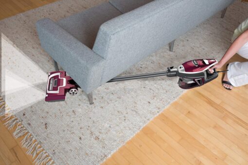 Shark HV322 Rocket Deluxe Pro Corded Stick Vacuum with LED Headlights, XL Dust Cup, Lightweight, Perfect for Pet Hair Pickup, Converts to a Hand Vacuum, with Pet Attachments, Bordeaux/Silver - Image 2