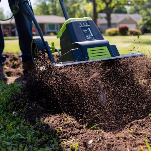 Earthwise Power Tools by ALM TC70125EW Tiller, 16-Inch, 12.5-Amp, Black - Image 4