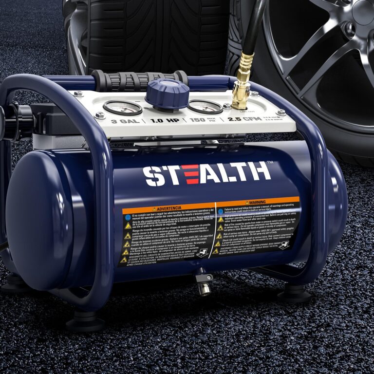 STEALTH Air Compressor 3 Gallon, Quiet Air Compressor, Oil-Free,for Tire Inflator, Auto Repair, Woodwork Nailing (SAQ-1301) - Image 2