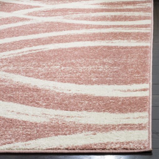 SAFAVIEH Adirondack Collection Area Rug - 9' x 12', Rose & Cream, Modern Wave Distressed Design, Non-Shedding & Easy Care, Ideal for High Traffic Areas in Living Room, Bedroom (ADR125Z) - Image 3