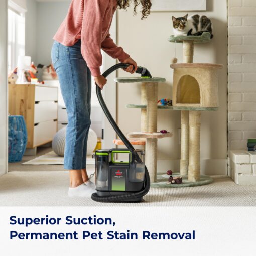 BISSELL® Little Green® Max Pet Portable Carpet and Upholstery Deep Cleaner, Car/Auto Detailer, with Self-Cleaning Tough Stain Tool and Pet Hair Removal Tool (3860) - Image 6