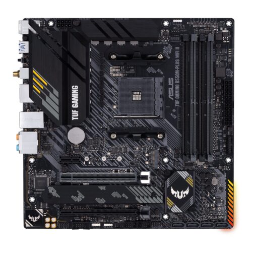 ASUS TUF GAMING B550M-PLUS WiFi II AMD AM4 (3rd Gen Ryzen) microATX motherboard (PCIe 4.0, WiFi 6 2.5Gb LAN, BIOS FlashBack, HDMI 2.1, USB 3.2 Gen 2, Addressable Gen 2 RGB header and AURA Sync) - Image 6