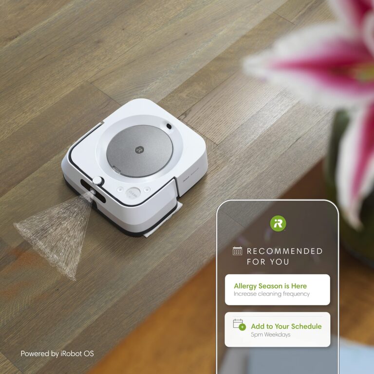 iRobot Braava Jet M6 (6110) Ultimate Robot Mop- Wi-Fi Connected, Precision Jet Spray, Smart Mapping, Works with Alexa, Ideal for Multiple Rooms, Recharges and Resumes, White - Image 7