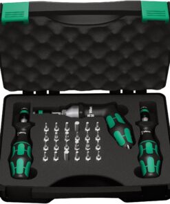 Wera - 5074739001 Kraftform 7440/41/42 Torque Screwdriver 0.3-6.0 Nm and Bit Set, 27-Piece