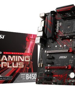 MSI Performance GAMING AMD Ryzen 1st and 2nd Gen AM4 M.2 USB 3 DDR4 DVI HDMI Crossfire ATX Motherboard (B450 GAMING PLUS)