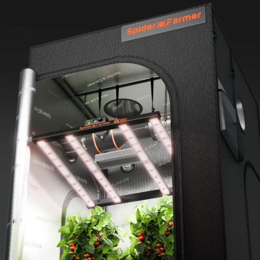 Spider Farmer SE3000 LED Grow Lights 300W, Samsung LM301H EVO Diodes, 2025 Upgraded Remote App Control, 3x3ft Coverage Bar Style Grow Light, Full Spectrum Dimmable Grow Lamp for Indoor Plants - Image 2