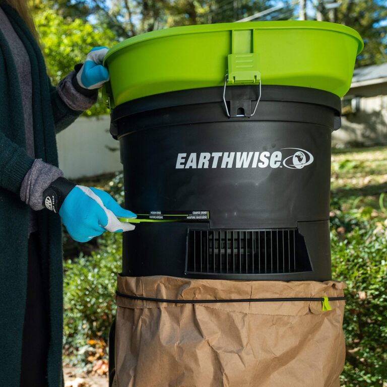 Earthwise LM71313 Amp 13-Inch Corded Electric Leaf Mulcher/Shredder, Green - Image 7
