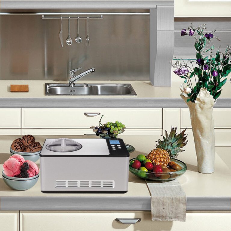 Whynter Ice Cream Maker Machine & Yogurt Automatic 2 Qt. with Built-In Compressor, LCD Digital Display & Timer, No Pre-Freezing, ICM-220SSY, Stainless Steel - Image 3