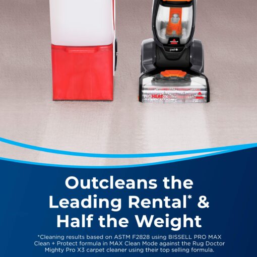 Bissell ProHeat 2X Revolution Pet Full Size Upright Carpet Cleaner, 1548F, Orange - Image 7