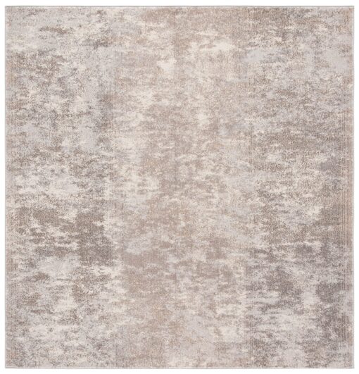 SAFAVIEH Madison Collection 10' Square GreyBeige MAD471G Modern Abstract Non-Shedding Living Room Dining Bedroom Area Rug - Image 7