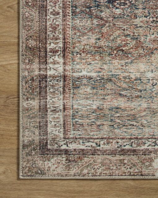 Loloi Chris Loves Julia Jules Collection JUL-09 Ink/Terracotta 5'-0'' x 7'-6'', .13" Pile Height, Area Rug - Image 6