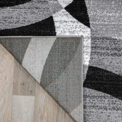Rugshop Contemporary Abstract Circles Perfect for high Traffic Areas of Your Living Room,Bedroom,Home Office,Kitchen Area Rug 7'10" x 10'2" Gray - Image 3