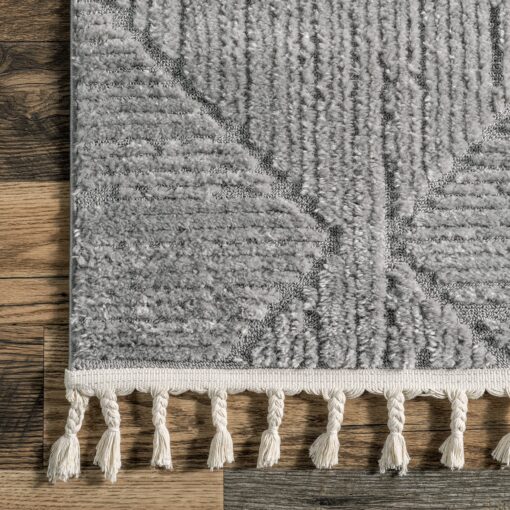 nuLOOM Kerry Geometric 8x10 Area Rug for Living Room Bedroom Dining Room Kitchen, Light Grey - Image 7