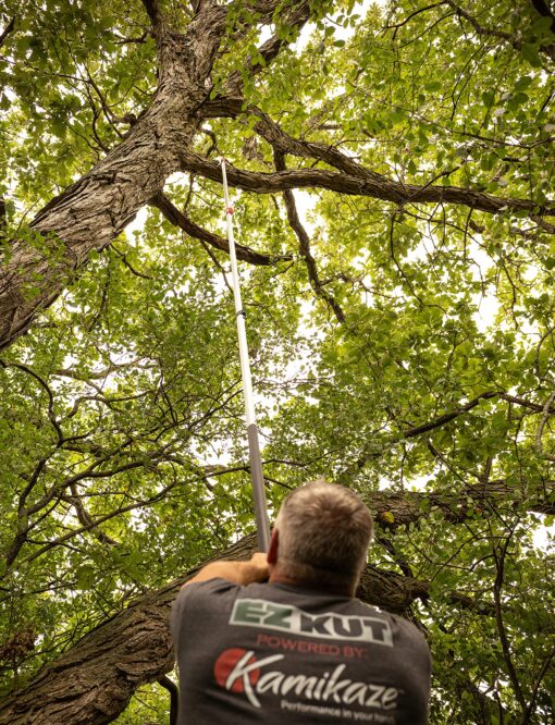 EZ Kut Professional Pole Saw 20’ Extendable - Manual Pole Saw for Tree Trimming. Branch Cutter with Double Hook for Branch Removal - Best Tree Pruner. Tree trimmer pole saw. Since 1988 - Image 3