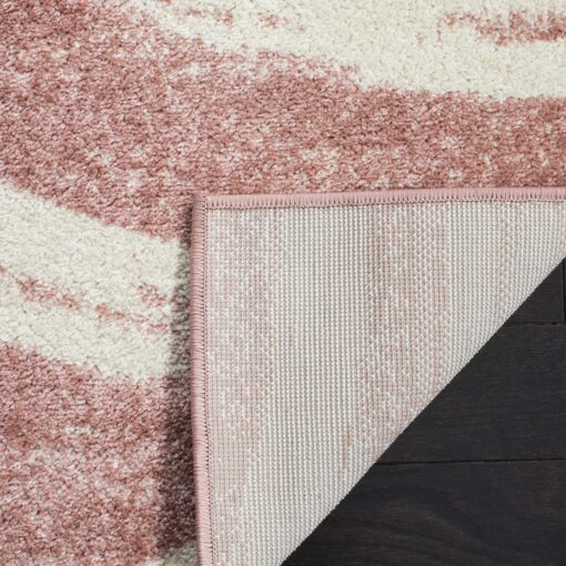 SAFAVIEH Adirondack Collection Area Rug - 9' x 12', Rose & Cream, Modern Wave Distressed Design, Non-Shedding & Easy Care, Ideal for High Traffic Areas in Living Room, Bedroom (ADR125Z) - Image 2