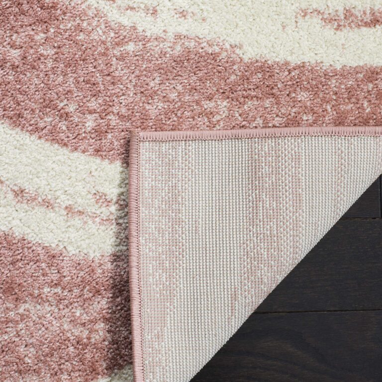 SAFAVIEH Adirondack Collection Area Rug - 9' x 12', Rose & Cream, Modern Wave Distressed Design, Non-Shedding & Easy Care, Ideal for High Traffic Areas in Living Room, Bedroom (ADR125Z) - Image 2