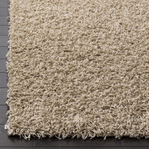 SAFAVIEH Athens Shag Collection Area Rug - 6' x 9', Beige, Non-Shedding & Easy Care, 1.5-inch Thick Ideal for High Traffic Areas in Living Room, Bedroom (SGA119G) - Image 4