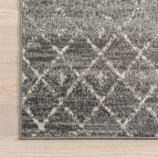 nuLOOM 9x12 Moroccan Blythe Area Rug, Dark Grey, Faded Bohemian Design, Stain Resistant, For Bedroom, Dining Room, Living Room, Hallway, Office, Kitchen, Entryway - Image 3