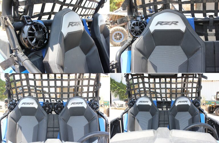 NOAM NUTV4 Quad - 4 Channels Marine Bluetooth ATV/Golf Cart/UTV Tower Speakers Stereo System - Image 3