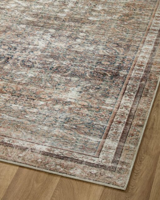 Loloi Chris Loves Julia Jules Collection JUL-09 Ink/Terracotta 5'-0'' x 7'-6'', .13" Pile Height, Area Rug - Image 4