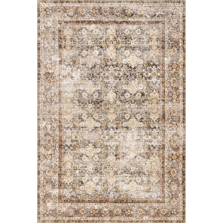 nuLOOM 9' x 12' Splashguard Machine Washable Area Rug with Waterproof Spill Proof Surface, Non Slip Backing and Stain Resistant for Living Room, Bedroom, Kitchen, Dining Room, Anise Ivory - Image 5