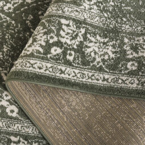 SAFAVIEH Adirondack Collection Area Rug - 9' x 12', Dark Green & Ivory, Transitional Design, Stain Resistant, Ideal for High Traffic Areas in Living Room, Bedroom & Dining Room (ADR109Y-9) - Image 5
