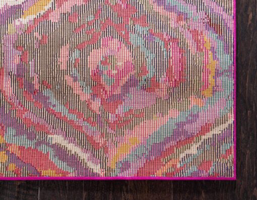 Unique Loom Estrella Collection Colorful, Abstract, Geometric, Gradient, Modern Area Rug, 8 ft x 11 ft, Multi/Pink - Image 2