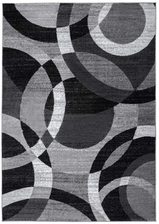 Rugshop Contemporary Abstract Circles Perfect for high Traffic Areas of Your Living Room,Bedroom,Home Office,Kitchen Area Rug 7'10" x 10'2" Gray - Image 7
