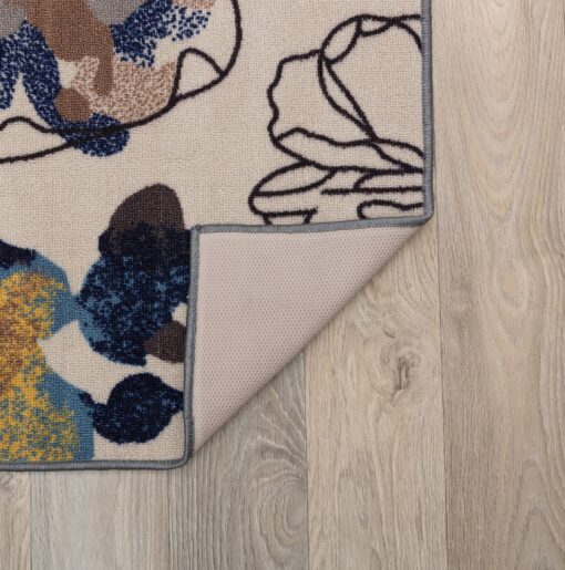 Rugshop Modern Bright Flowers Non-Slip (Non-Skid) Area Rug 8 x 10 (7' 10" x 10') Cream - Image 7