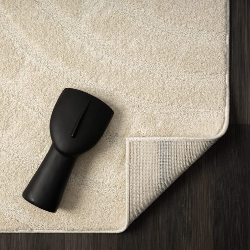 LUXE WEAVERS Modern Geometric Wave Cream 8x10 Area Rug - Image 2