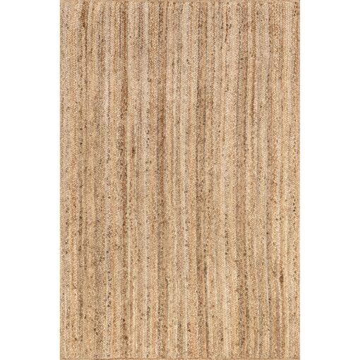 nuLOOM 8x10 Rigo Jute Hand Woven Area Rug, Natural, Solid Farmhouse Design, Natural Fiber, For Bedroom, Living Room, Dining Room, Hallway, Office, Kitchen, Entryway - Image 4