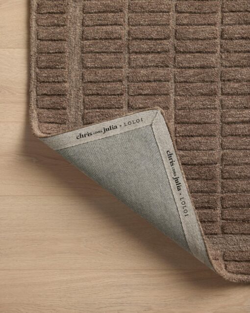 Loloi Chris Loves Julia Bradley Collection, Cocoa & Cocoa, 2'-6" x 9'-9" Runner Rug – Classic Striped Area Rugs for Living Room, Bedroom, Entryway & Hallway, High Traffic Area Home Decor Rug - Image 2