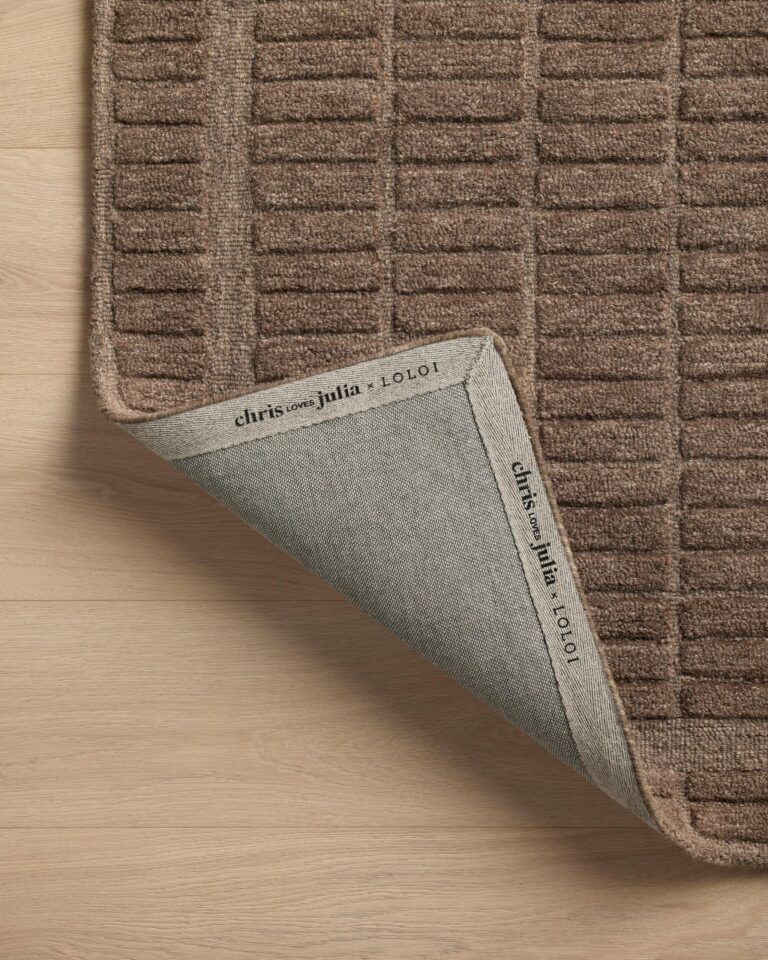 Loloi Chris Loves Julia Bradley Collection, Cocoa & Cocoa, 2'-6" x 9'-9" Runner Rug – Classic Striped Area Rugs for Living Room, Bedroom, Entryway & Hallway, High Traffic Area Home Decor Rug - Image 2