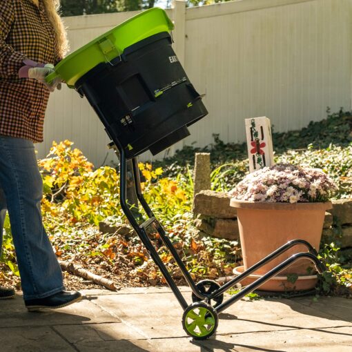 Earthwise LM71313 Amp 13-Inch Corded Electric Leaf Mulcher/Shredder, Green - Image 3