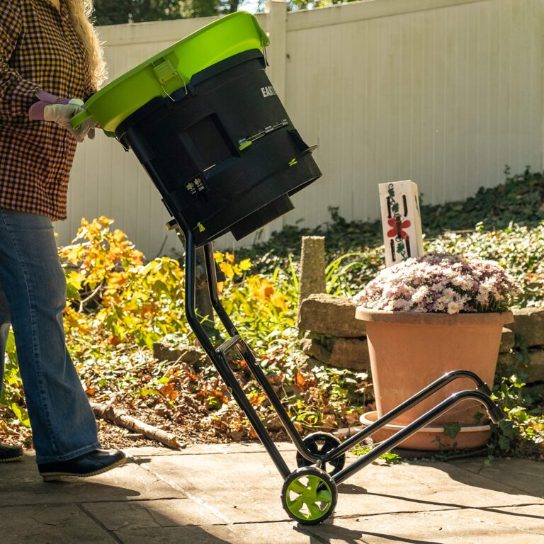 Earthwise LM71313 Amp 13-Inch Corded Electric Leaf Mulcher/Shredder, Green - Image 3