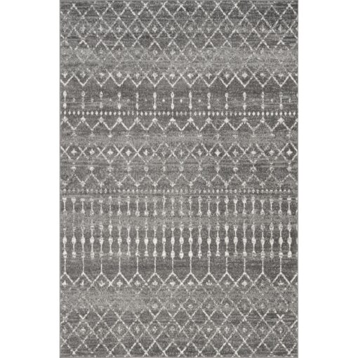 nuLOOM 9x12 Moroccan Blythe Area Rug, Dark Grey, Faded Bohemian Design, Stain Resistant, For Bedroom, Dining Room, Living Room, Hallway, Office, Kitchen, Entryway - Image 4