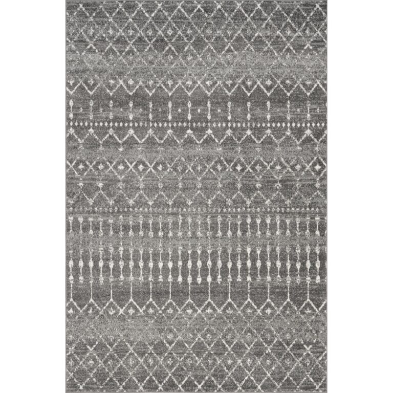 nuLOOM 9x12 Moroccan Blythe Area Rug, Dark Grey, Faded Bohemian Design, Stain Resistant, For Bedroom, Dining Room, Living Room, Hallway, Office, Kitchen, Entryway - Image 4